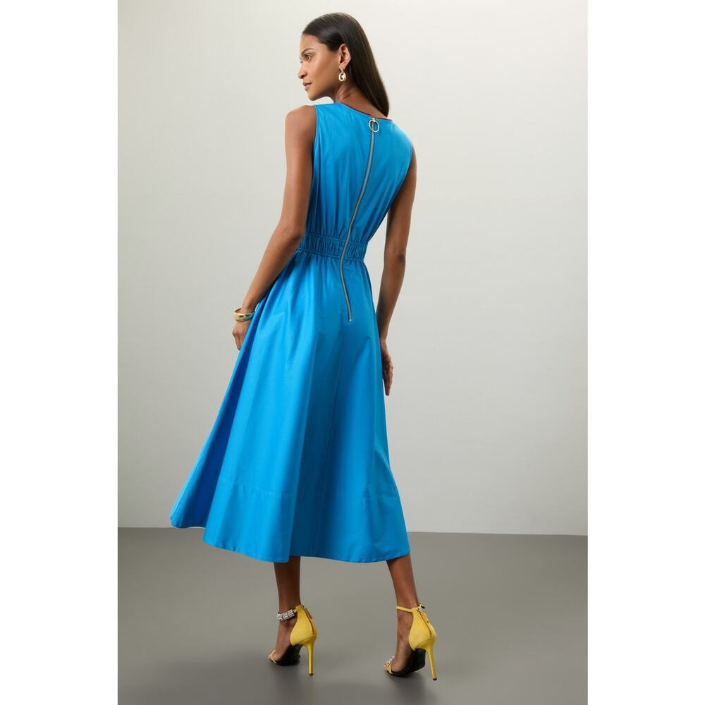 Roksanda Women's Blue Midi Dress size 6 - Picture 2 of 8